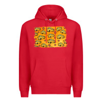 Red School Bus Pattern Premium Hoodie - Jasminsmagicworld