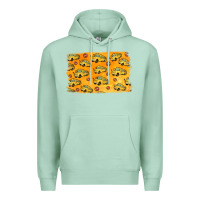 Seafoam School Bus Pattern Premium Hoodie - Jasminsmagicworld