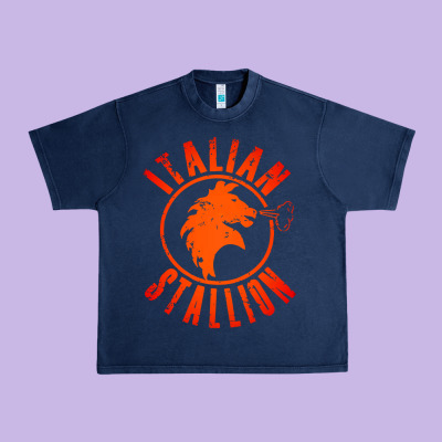 Italian Stallion Urban Heavy Tee Designed By Artisfamous