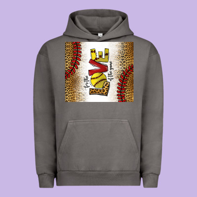For The Love Of The Game Softball Urban Hoodie Designed By Chombo