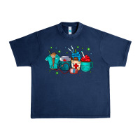 Navy nurse drink coffee Urban Heavy Tee - CowhideDigitalArt
