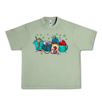 Oil Green nurse drink coffee Urban Heavy Tee - CowhideDigitalArt