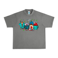 Tornado nurse drink coffee Urban Heavy Tee - CowhideDigitalArt