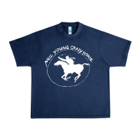 Navy neil young Urban Heavy Tee - artisFamous