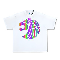 White reflective 7 lions Urban Heavy Tee - artisFamous