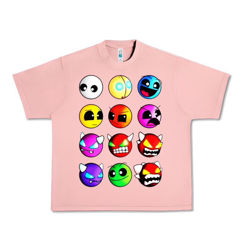 Geometry Dash Difficulty  Faces Urban Heavy Tee by artisFamous | Teevron