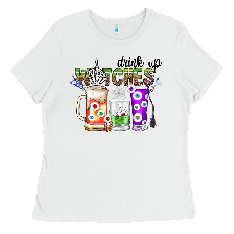 Drink Up Witches Ladies Tee by CowhideDigitalArt | Teevron