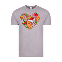 Vintage Zinc love Christmas  heart Vintage Tee - CowhideDigitalArt