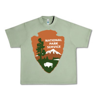 Oil Green national park service Urban Heavy Tee - artisFamous