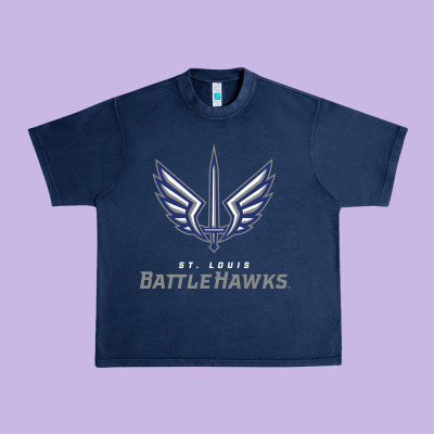Battle Hawks Football Urban Heavy Tee Designed By Artisfamous
