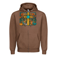 Chestnut fall cross Zipper Hoodie - RanaPortraitStore