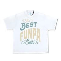 White The Best Funpa Ever - Mens Funny Dad and Grandpa Urban Heavy Tee - artisFamous