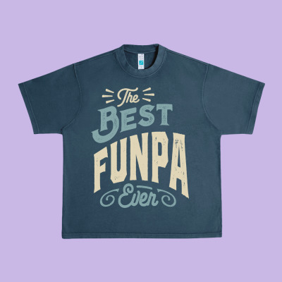 The Best Funpa Ever - Mens Funny Dad And Grandpa Urban Heavy Tee Designed By Artisfamous