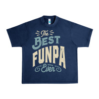 Navy The Best Funpa Ever - Mens Funny Dad and Grandpa Urban Heavy Tee - artisFamous