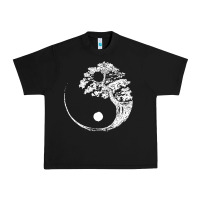Black yin yang bonsai tree Urban Heavy Tee - artisFamous