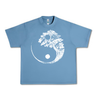 Pebble Blue yin yang bonsai tree Urban Heavy Tee - artisFamous