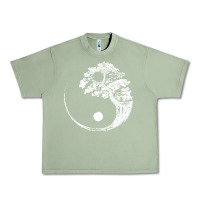 Oil Green yin yang bonsai tree Urban Heavy Tee - artisFamous