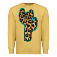 Antique Gold Turquoise Leopard Cactus Premium Sweatshirt - RanaPortraitStore