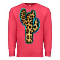 Cardinal Turquoise Leopard Cactus Premium Sweatshirt - RanaPortraitStore