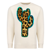 Sandshell Turquoise Leopard Cactus Premium Sweatshirt - RanaPortraitStore