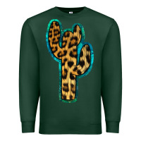 Sports Green Turquoise Leopard Cactus Premium Sweatshirt - RanaPortraitStore