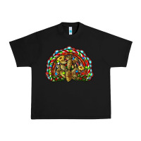 Black christmas rainbow with leopard cactus Urban Heavy Tee - RanaPortraitStore
