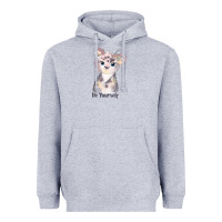 Heather Grey tiger cute animals Heavyweight Hoodie - RanaPortraitStore