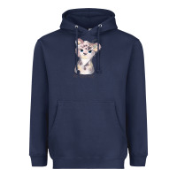 Navy tiger cute animals Heavyweight Hoodie - RanaPortraitStore