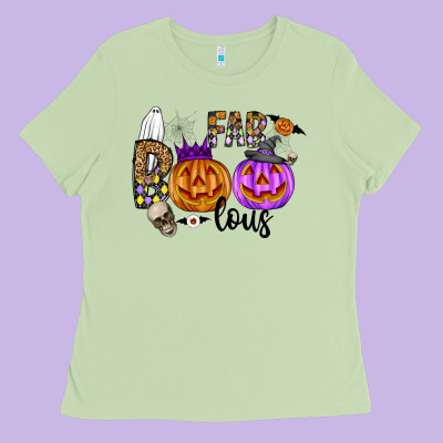 Fab Boo Lous Ladies Tee Designed By Cowhidedigitalart