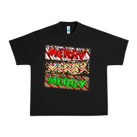 Black merry merry merry Urban Heavy Tee - CowhideDigitalArt