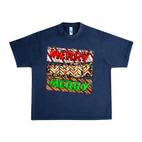 Navy merry merry merry Urban Heavy Tee - CowhideDigitalArt