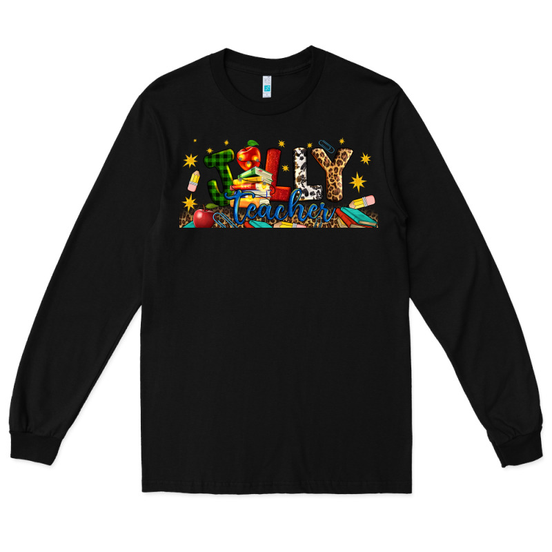 Christmas Jolly Teacher Long Sleeve Tee by Artiststas | Teevron