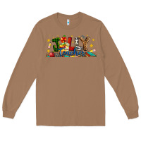 Toasted Coconut Christmas Jolly Teacher Long Sleeve Tee - Artiststas
