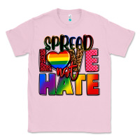 Bubblegum Pink spread love not hate Classic Tee - FaDigitalArtStudio