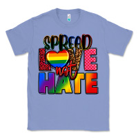 Colony Blue spread love not hate Classic Tee - FaDigitalArtStudio