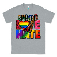 Heather Grey spread love not hate Classic Tee - FaDigitalArtStudio
