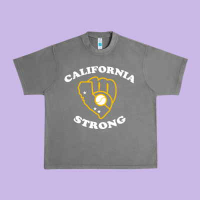 California Strong Urban Heavy Tee Designed By Artisfamous