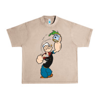 French Oak Popeye Spinach Retro Mens Funny Urban Heavy Tee - artisFamous