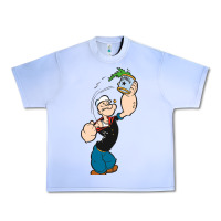 Grape Ice Popeye Spinach Retro Mens Funny Urban Heavy Tee - artisFamous