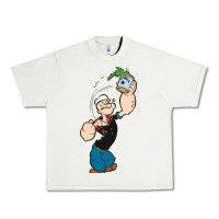 Pistachio Popeye Spinach Retro Mens Funny Urban Heavy Tee - artisFamous