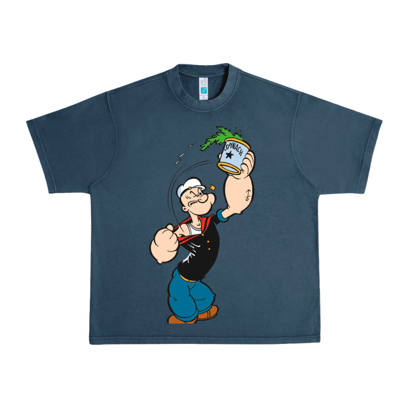 Popeye Spinach Retro Mens Funny Urban Heavy Tee by artisFamous | Teevron
