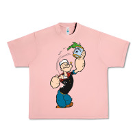 Salmon Popeye Spinach Retro Mens Funny Urban Heavy Tee - artisFamous