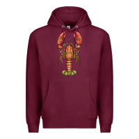 Burgundy lobster Premium Hoodie - BarkalooDesign