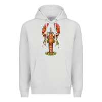 Dove Grey lobster Premium Hoodie - BarkalooDesign