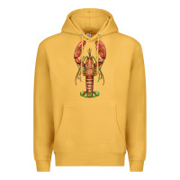 Mustard lobster Premium Hoodie - BarkalooDesign