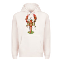 Pale Pink lobster Premium Hoodie - BarkalooDesign
