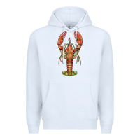 White lobster Premium Hoodie - BarkalooDesign
