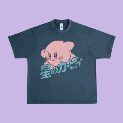 Kirby Kanji Classic Urban Heavy Tee Designed By Artisfamous
