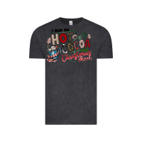Vintage Black I Run Hot Cocoa And Christmas Cheer Vintage Tee - CowhideDigitalArt