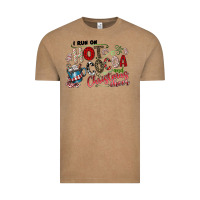 Vintage Coffee I Run Hot Cocoa And Christmas Cheer Vintage Tee - CowhideDigitalArt